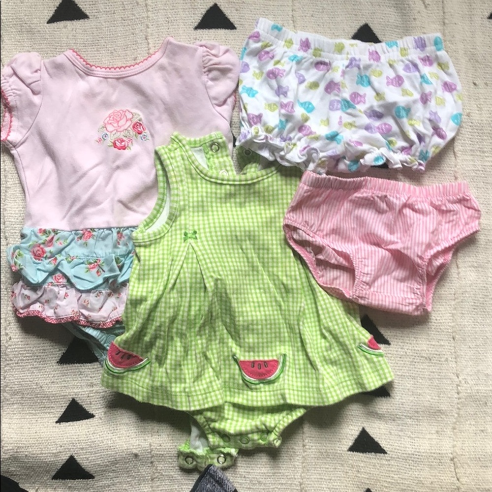 Baby girl summer tops and shorts